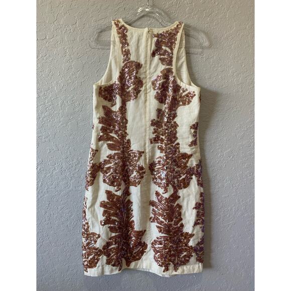 J.Crew Iridescent Sequence Linen Dress Size 0 - Picture 6 of 8